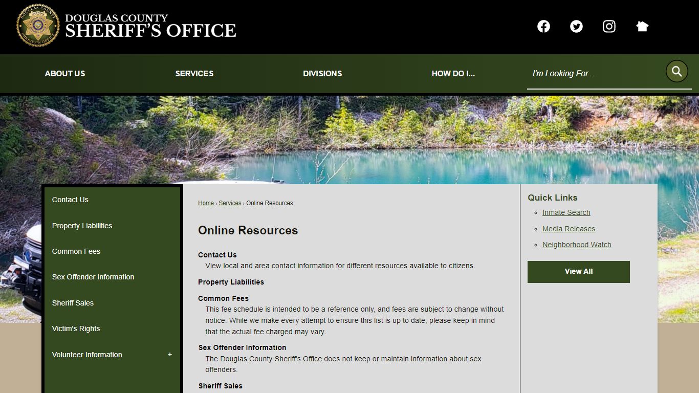 Online Resources | Douglas County Sheriff, OR